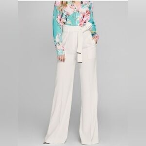 MARCIANO LA WOMEN'S WIXSON WIDE LEG WHITE PANTS SIZE 4 NWT